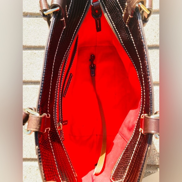 Dooney & Bourke Python Embossed Leather Tote - Picture 11 of 11